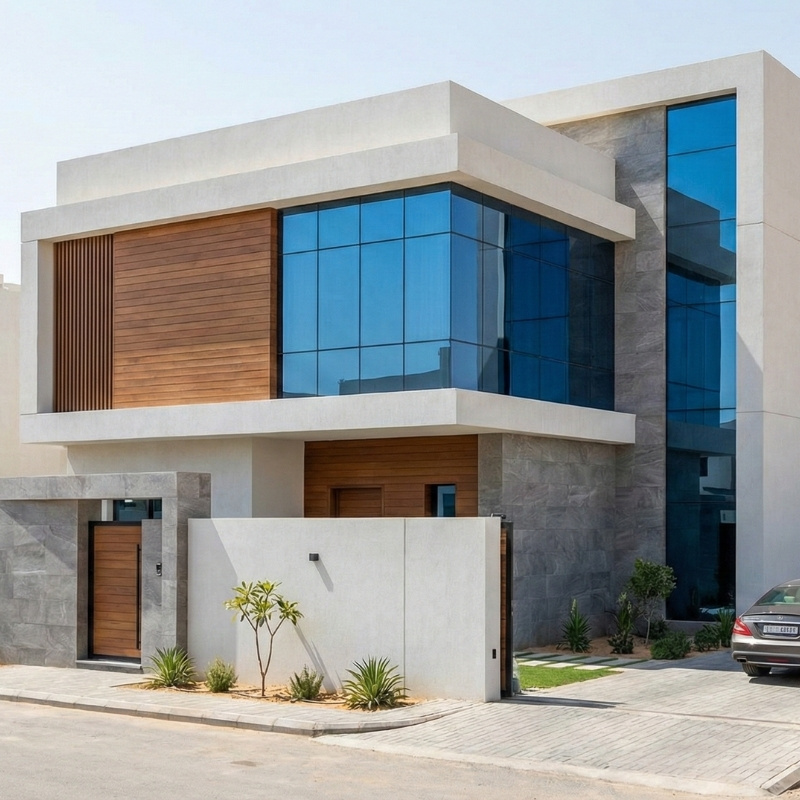 واجهات زجاجية للفلل