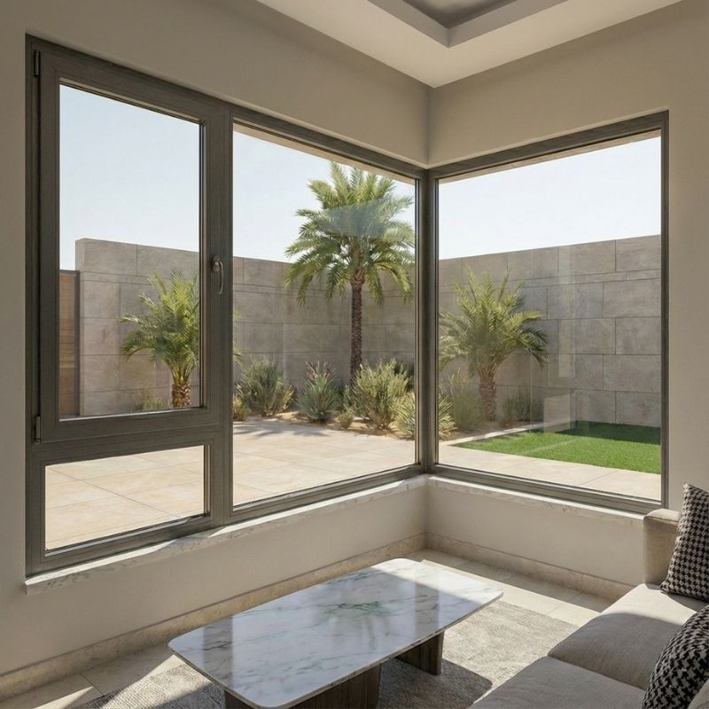 نوافذ ألمنيوم معزولة